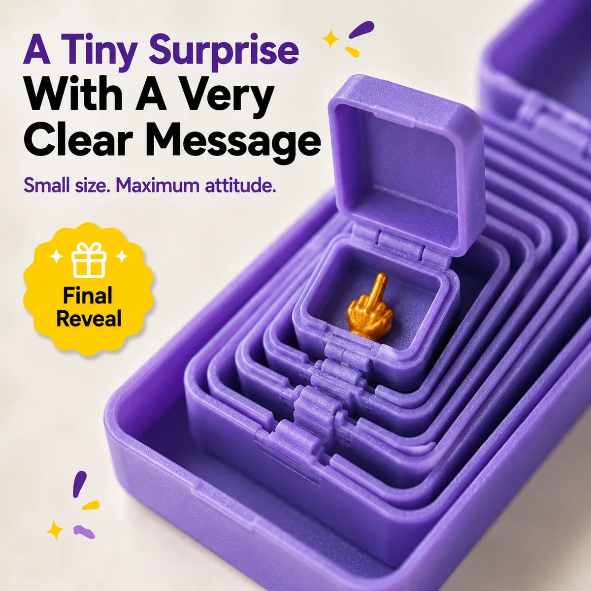 💥👆Never-Ending Middle Finger Prank Gift Box 🎁