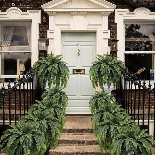 🎁Hot Sale 49% OFF🔥Oversized Pre-Lit Artificial Boston Ferns - No watering, No fading