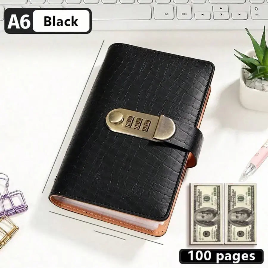 100-Transparent-Pocket Currency Collectors Album, Top-Grade PU Leather