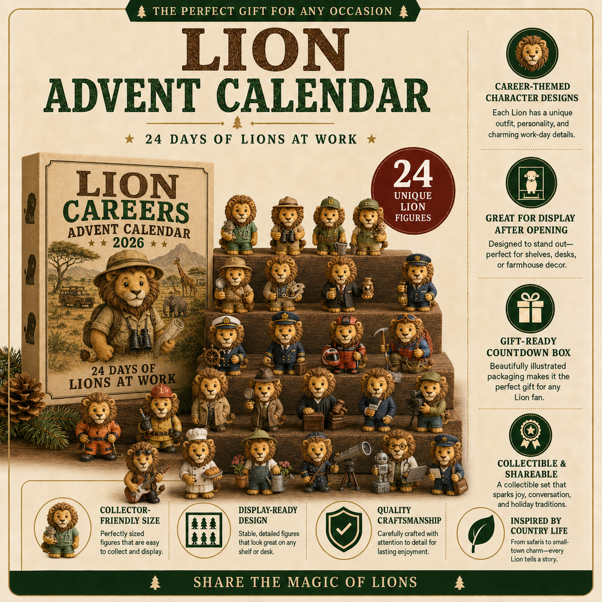 🦁 Lion Careers Advent Calendar 2026 – 24 Days of Wild Adventure 🎁💛