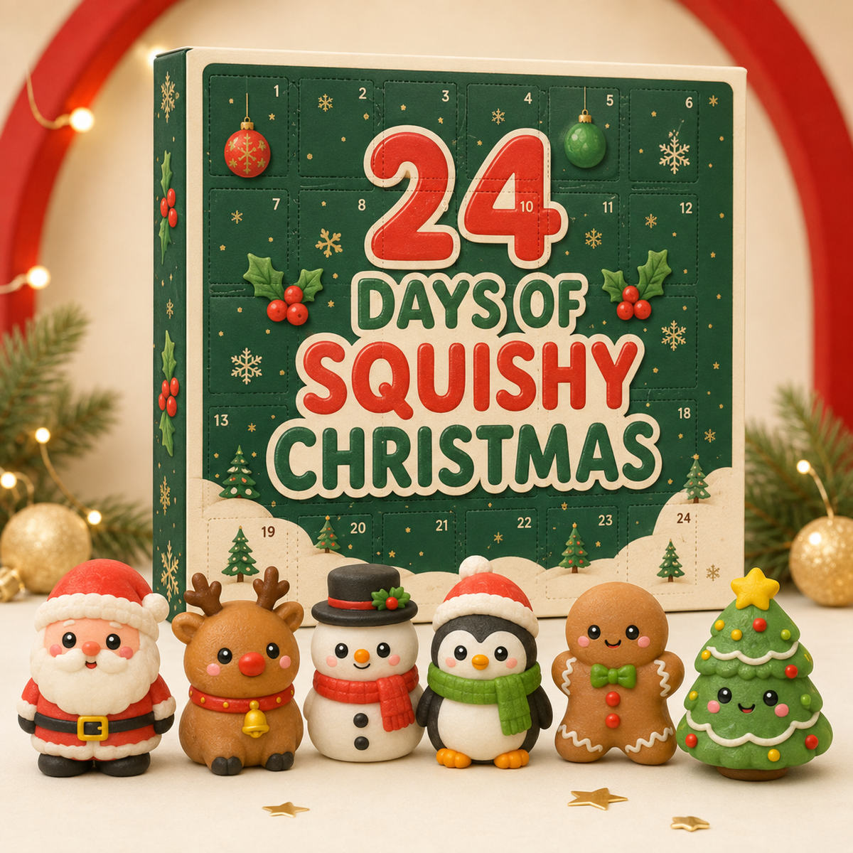 24-Day Squishy Christmas Advent Calendar