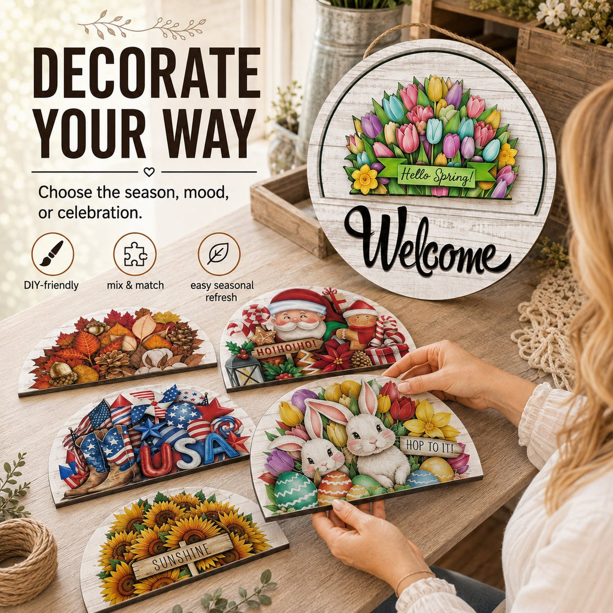 ✨ Refresh Your Door All Year — 16 Designs, Now 50% OFF🔥