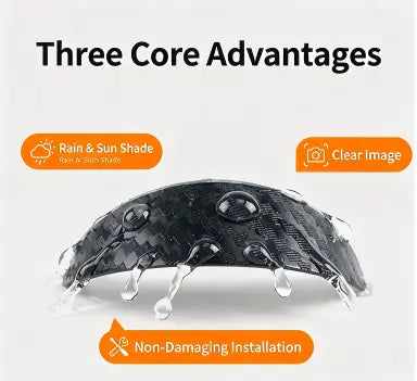 Soft PVC Sun Shade Cover, Waterproof Protector Hood for Reversing Backup Camera
