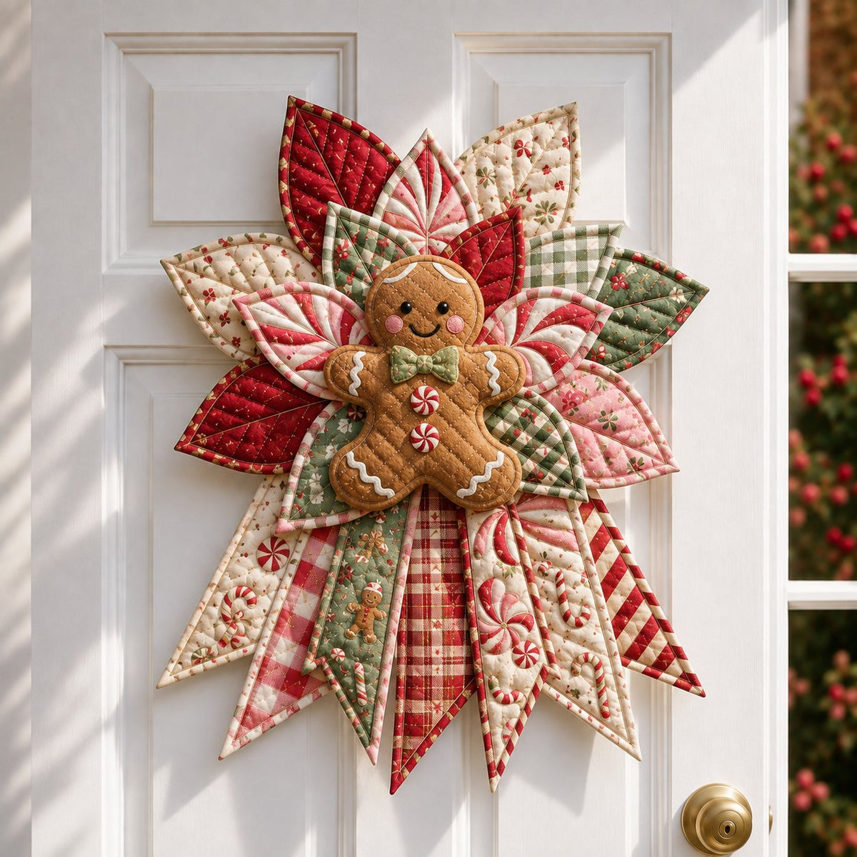 🎄DIY Beginner-Friendly Oversized Christmas Character Quilted Door Hanger Sewing Kit | Complete Kit with All Tools & Step-by-Step Guide Included 💕