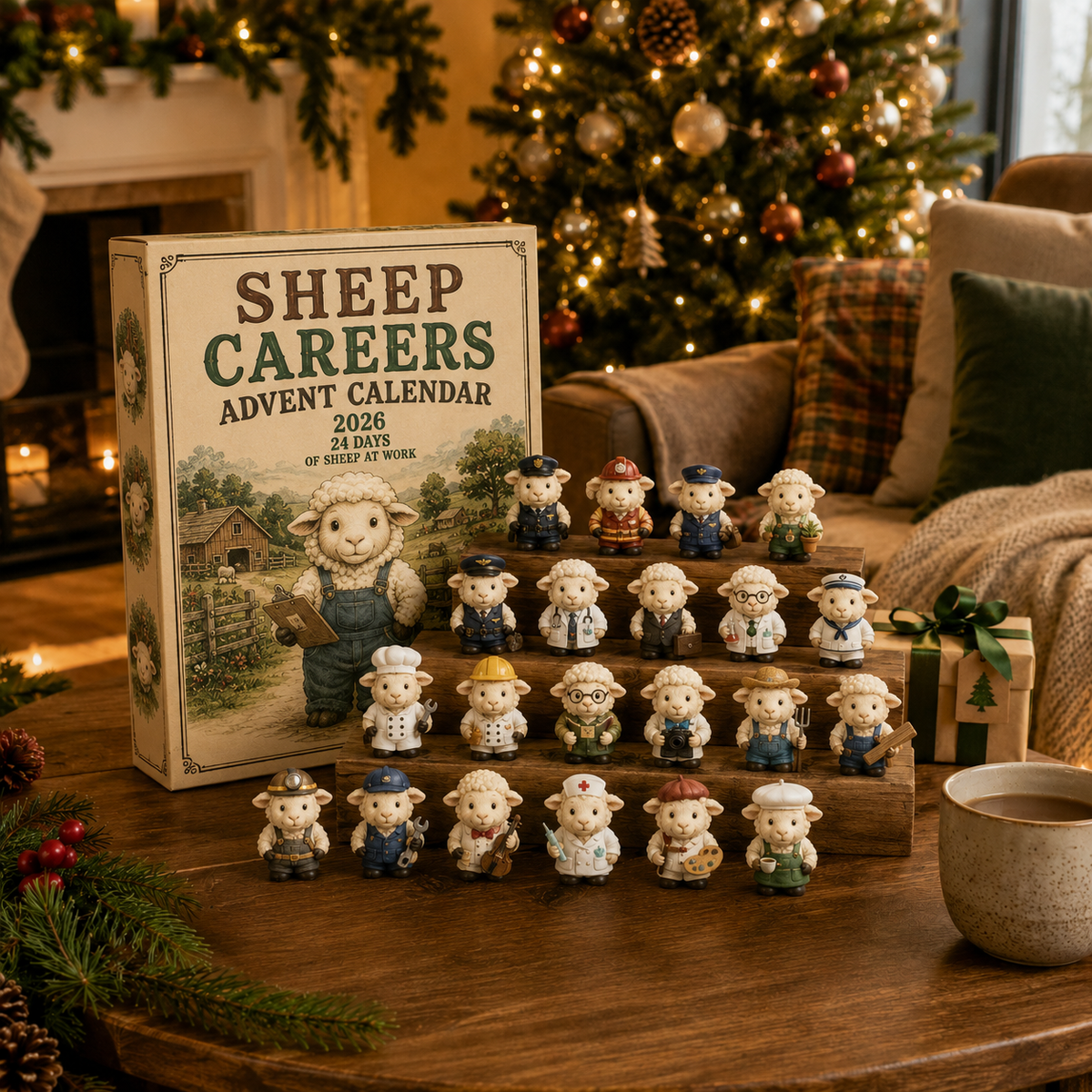 🐑 Sheep Careers Advent Calendar 2026 – 24 Days of Farmyard Charm 🎁🤍