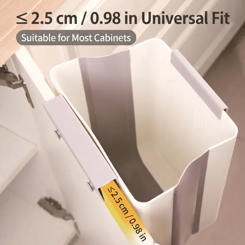 Collapsible Hanging Kitchen Trash Can Foldable Trash Can Cabinet Hanging