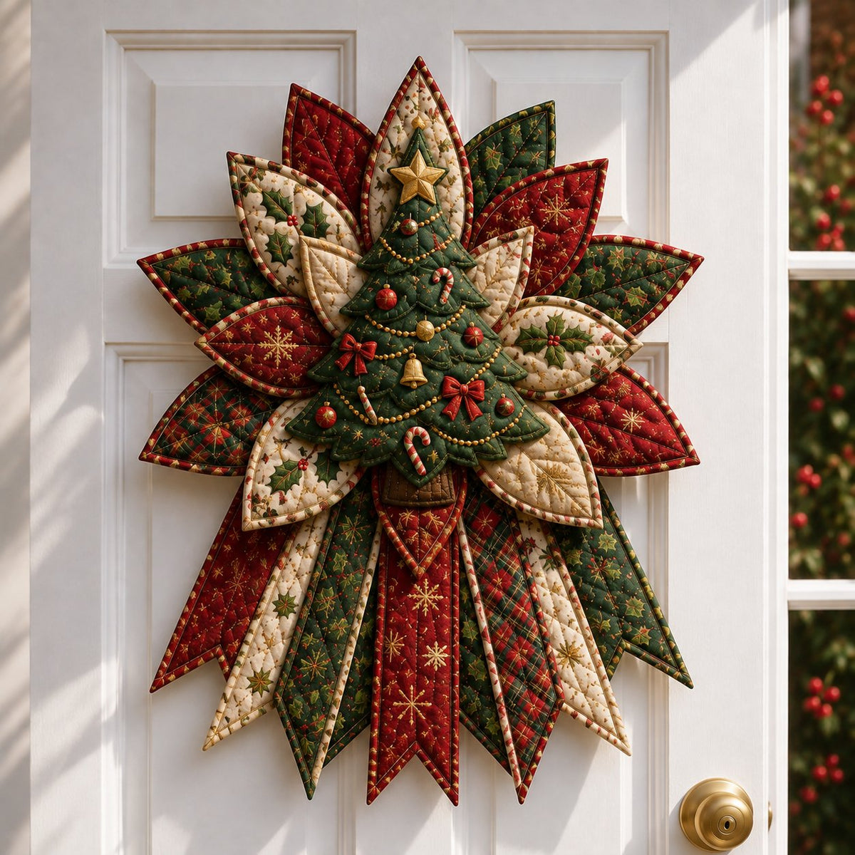 🎄DIY Beginner-Friendly Oversized Christmas Character Quilted Door Hanger Sewing Kit | Complete Kit with All Tools & Step-by-Step Guide Included 💕
