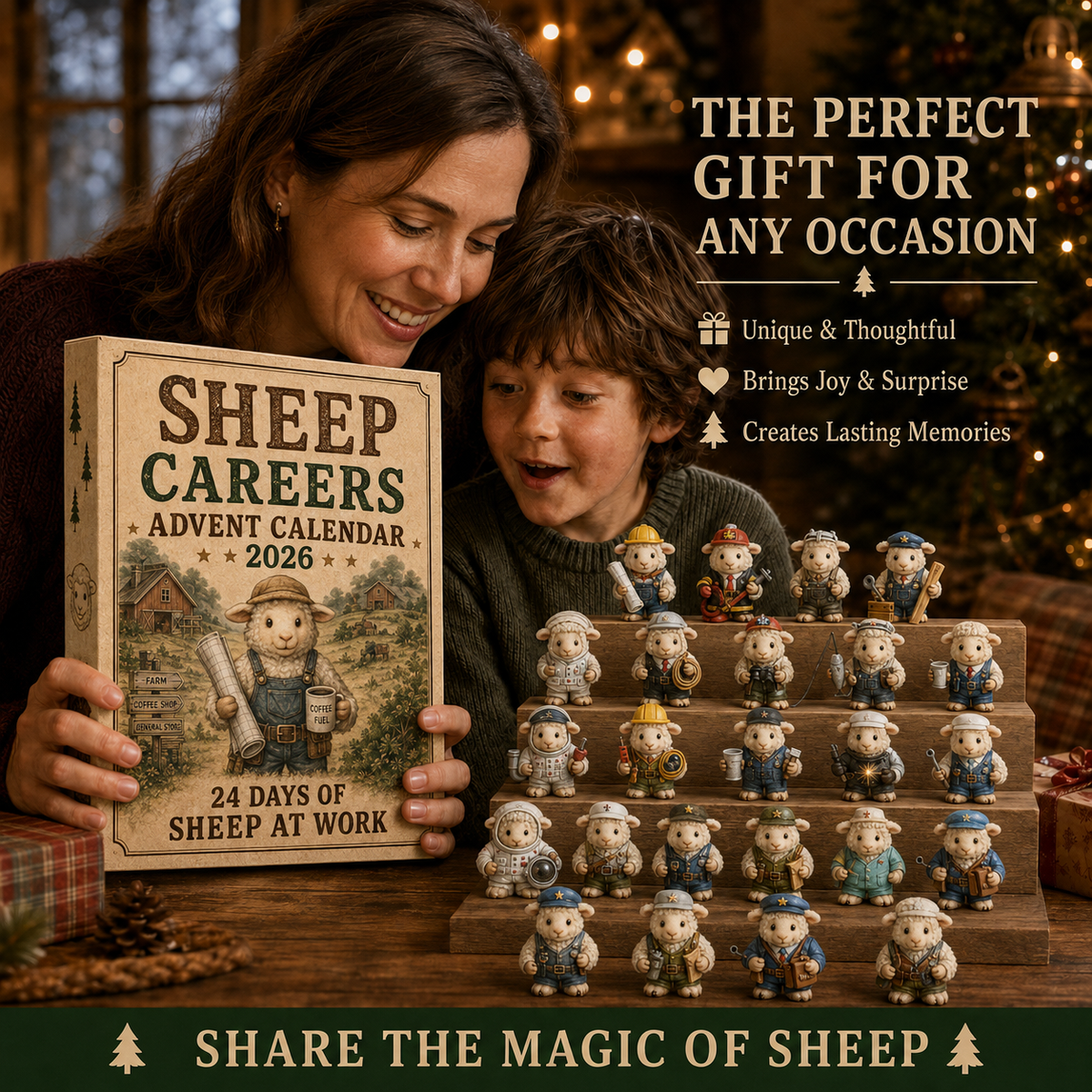 🐑 Sheep Careers Advent Calendar 2026 – 24 Days of Farmyard Charm 🎁🤍