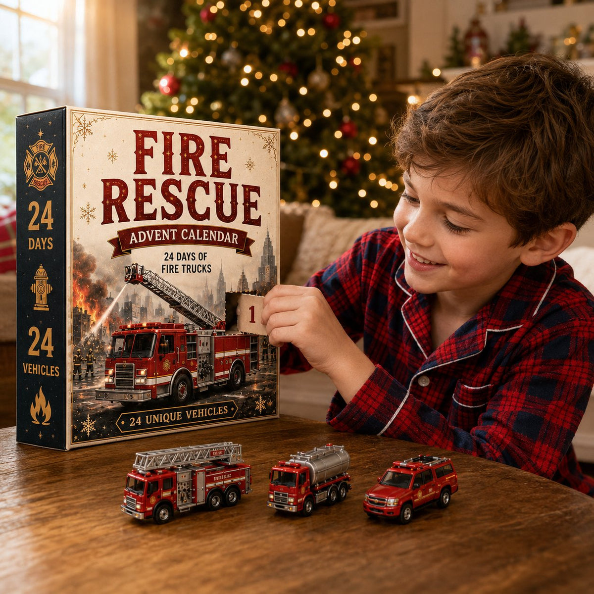 🔥Last Day 49% OFF - 🚒Fire Rescue 24-Day Advent Calendar