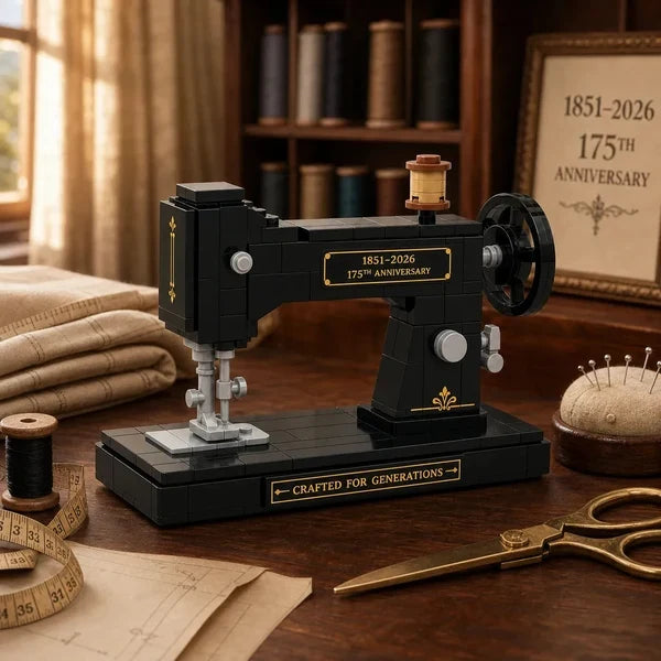 🎁 Vintage Sewing Machine Brick Building Set