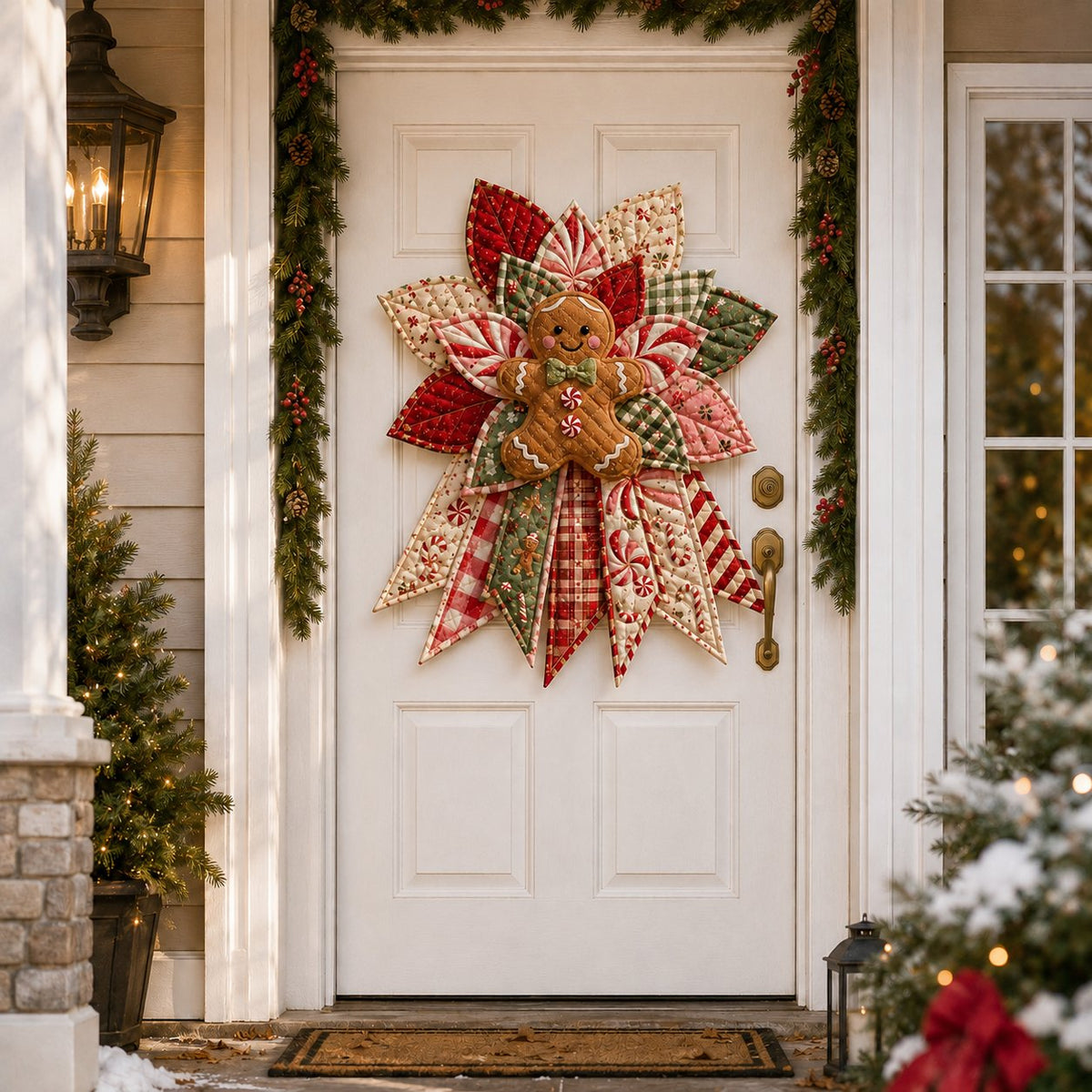 🎄DIY Beginner-Friendly Oversized Christmas Character Quilted Door Hanger Sewing Kit | Complete Kit with All Tools & Step-by-Step Guide Included 💕