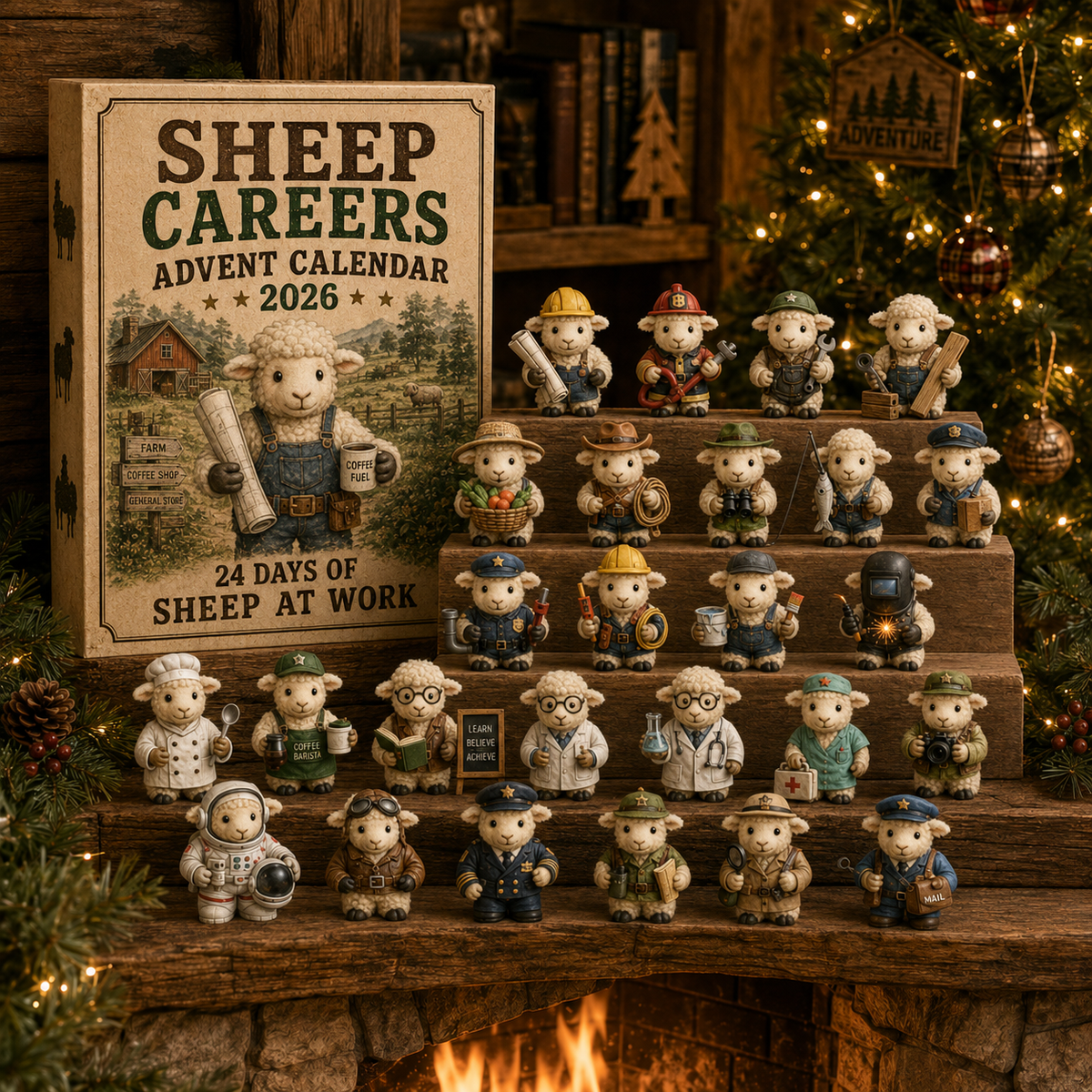 🐑 Sheep Careers Advent Calendar 2026 – 24 Days of Farmyard Charm 🎁🤍