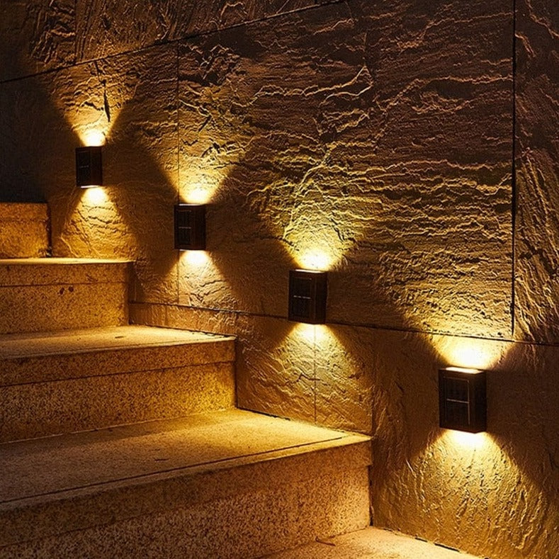 Solar Powered Outdoor Patio Wall Light
