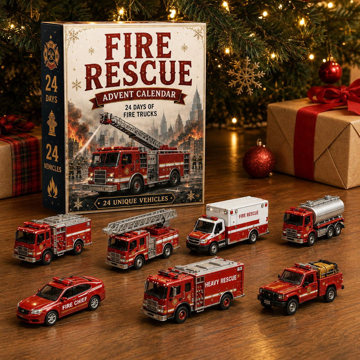 🔥Last Day 49% OFF - 🚒Fire Rescue 24-Day Advent Calendar