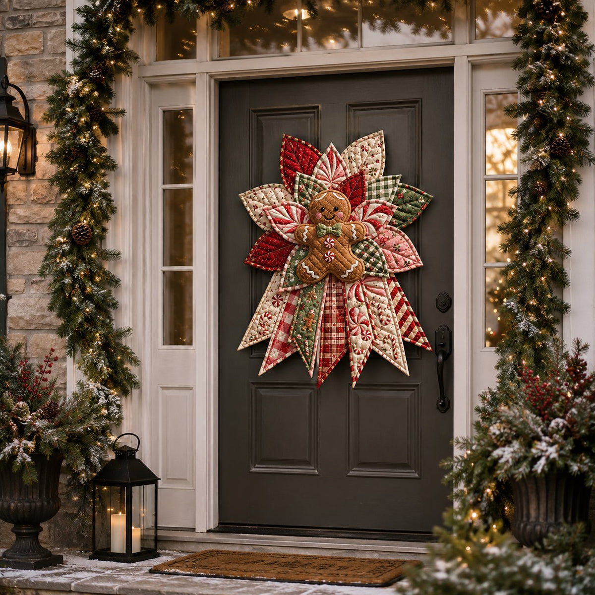 🎄DIY Beginner-Friendly Oversized Christmas Character Quilted Door Hanger Sewing Kit | Complete Kit with All Tools & Step-by-Step Guide Included 💕