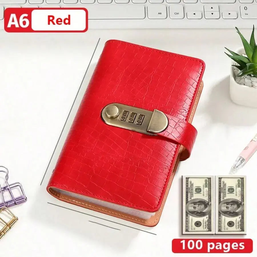 100-Transparent-Pocket Currency Collectors Album, Top-Grade PU Leather