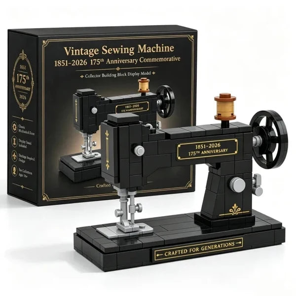 🎁 Vintage Sewing Machine Brick Building Set