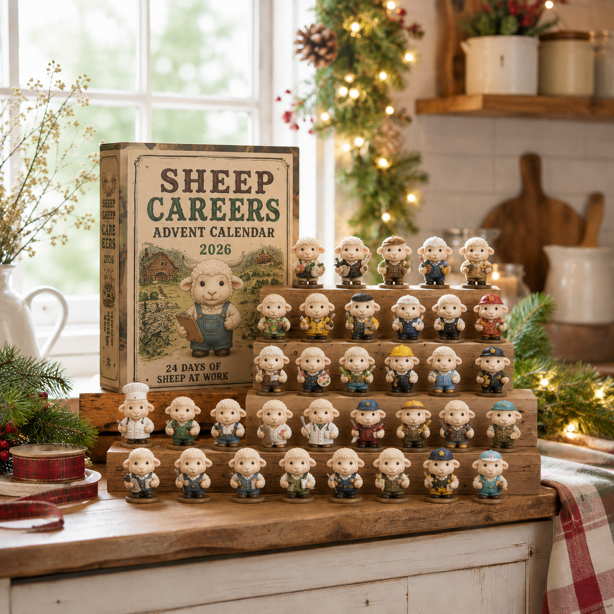 🐑 Sheep Careers Advent Calendar 2026 – 24 Days of Farmyard Charm 🎁🤍
