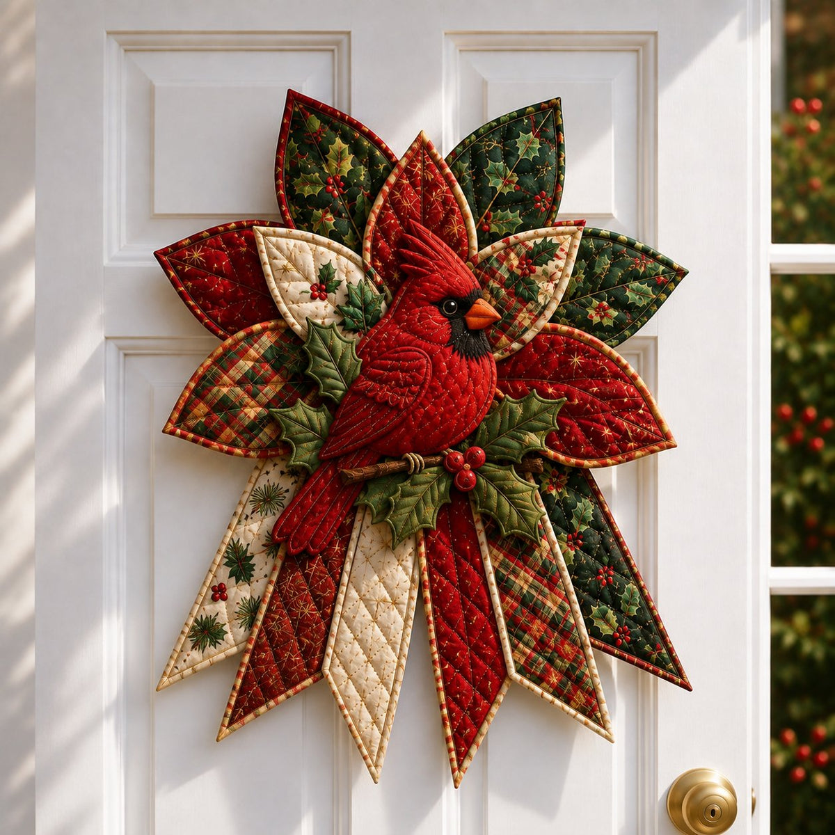 🎄DIY Beginner-Friendly Oversized Christmas Character Quilted Door Hanger Sewing Kit | Complete Kit with All Tools & Step-by-Step Guide Included 💕