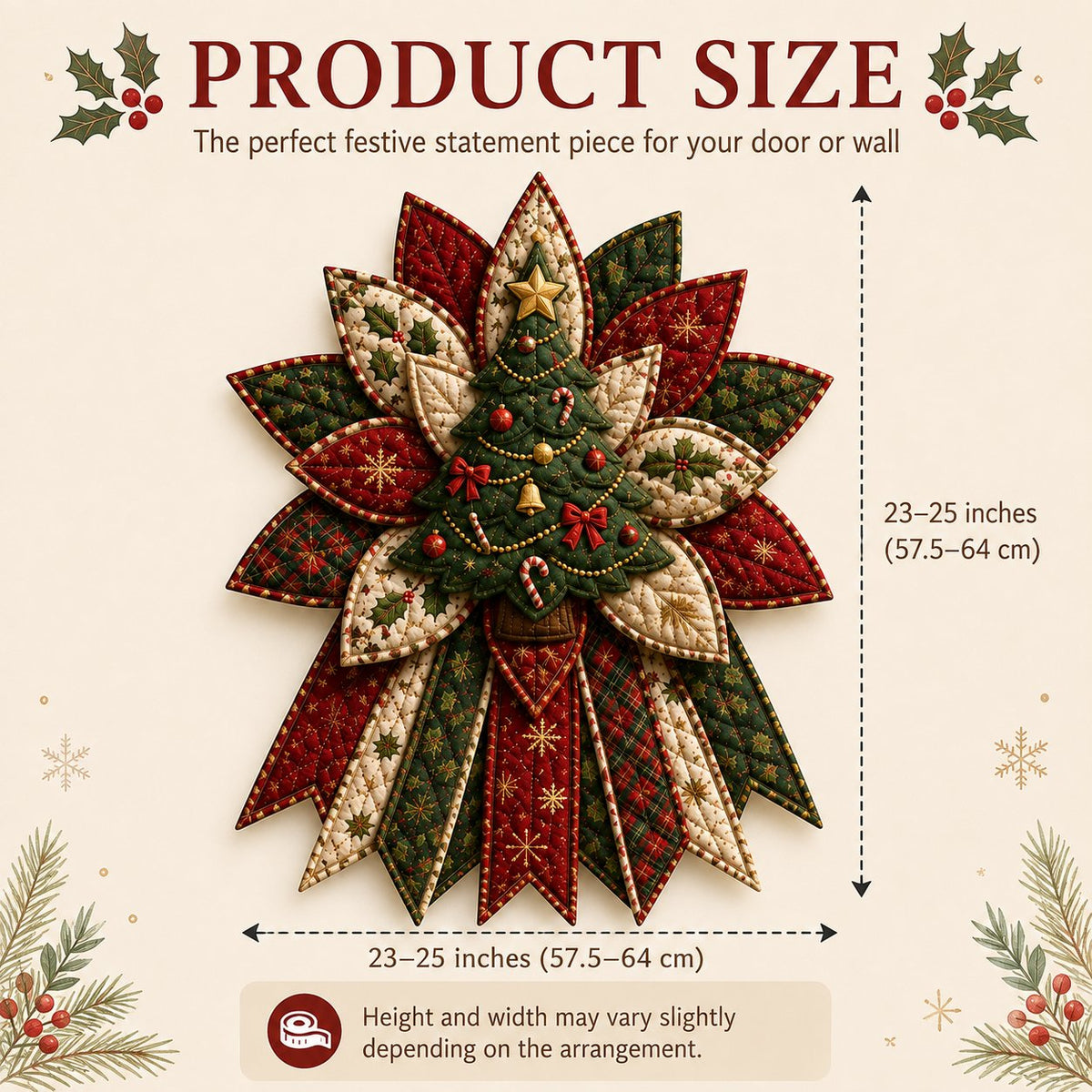 🎄DIY Beginner-Friendly Oversized Christmas Character Quilted Door Hanger Sewing Kit | Complete Kit with All Tools & Step-by-Step Guide Included 💕